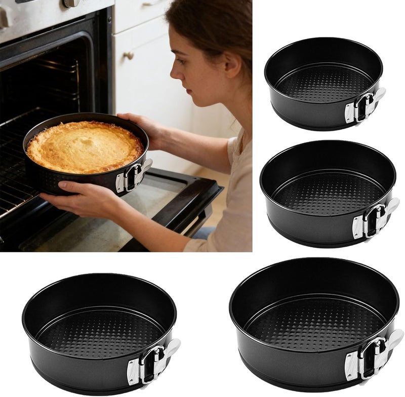Leak Carbon Steel Baking Pan with Removable Bottom for Mousses Cheesecake Easy Demolding Dessert Mold Mousse Pan - Image 4