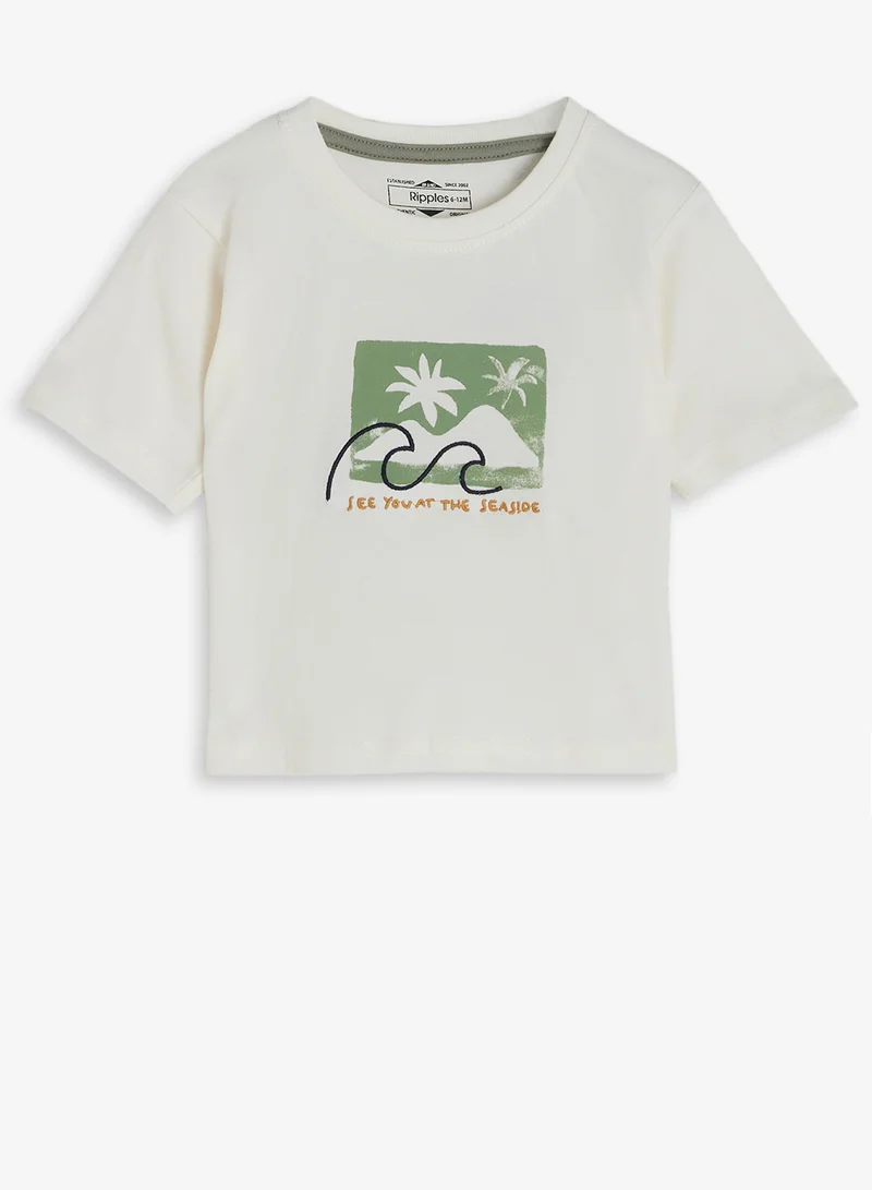 Ripples Boys Drop Shoulder Tee & Shorts Set
