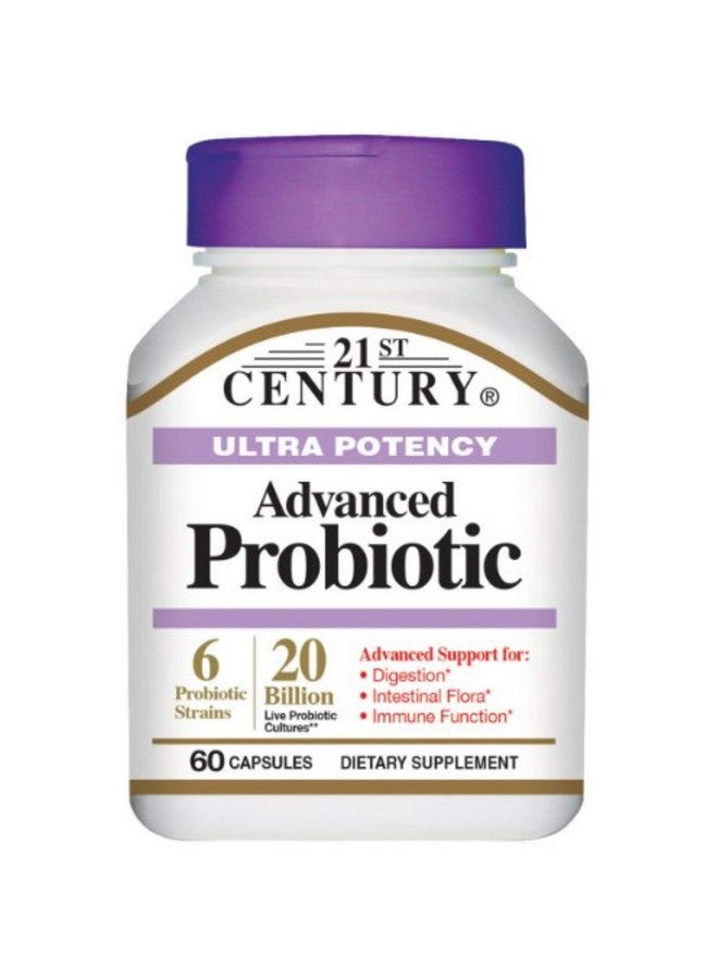 21st Century Ultra Potency Advanced Probiotic Capsules 60 ea (Pack of 4)
