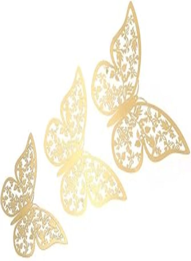 3D Butterfly Wall Stickers Removable Mural Stickers DIY Art Wall Decals Decor with Glue