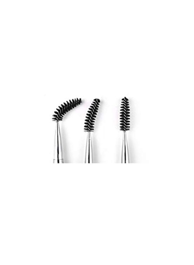 JOSALINAS 2Pcs Mascara Brushes Eyebrow Eyelash Brushes Mascara Wands Applicators Eye Brushes Portable Cosmetic Brushes With Cap For Travel, Pink - Image 3