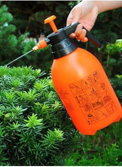 Festive Gallery Garden spray bottle Garden watering 2L Water Spray Bottle for Car Wash Pneumatic Automatic Sprayer Orange Bottle Watering Pot Garden Sprinkler plant growth 30x18x13 centimeter  - Image 1