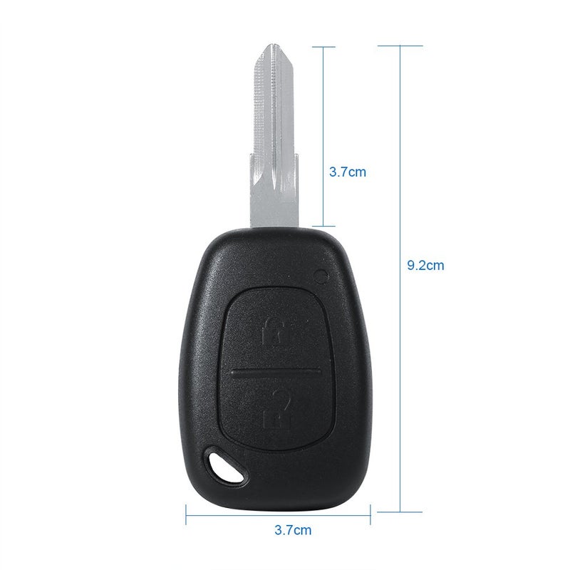 ABS Plastic Key Fob Shell Uncut Vane Easy Installation for Dacia Logan Sandero Duster - Image 5