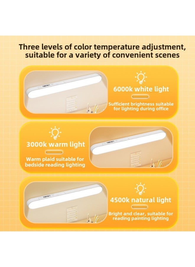 Led Desk Lamp Special Dormitory Lamp For Learning Student Magnetic Cool Lamp Desk Eye Lamp Charging Bedside Lamp Artifact-Color:Remote Control Model + Power Display + Clock + Timing Function [touch/remote Control + Stepless Dimming + Three Levels Of Color Temperature + Dual Batteries For Charging And Plugging] - Image 4