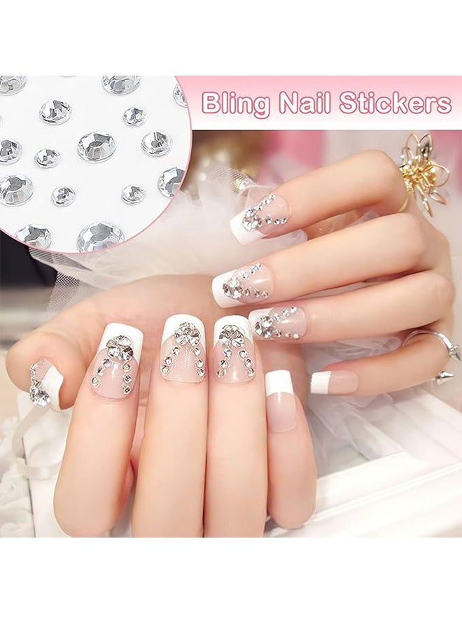 Clear Rhinestone Stickers, 2100 Sheets Self-Adhesive Rhinestone Face, Sparkling Jewelry Stickers, Crystal Gem Stickers For Crafts, Makeup, Face, Hair, Various Sizes... - Image 4