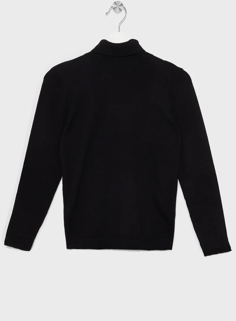 MANGO Kids Turtle Neck Sweater