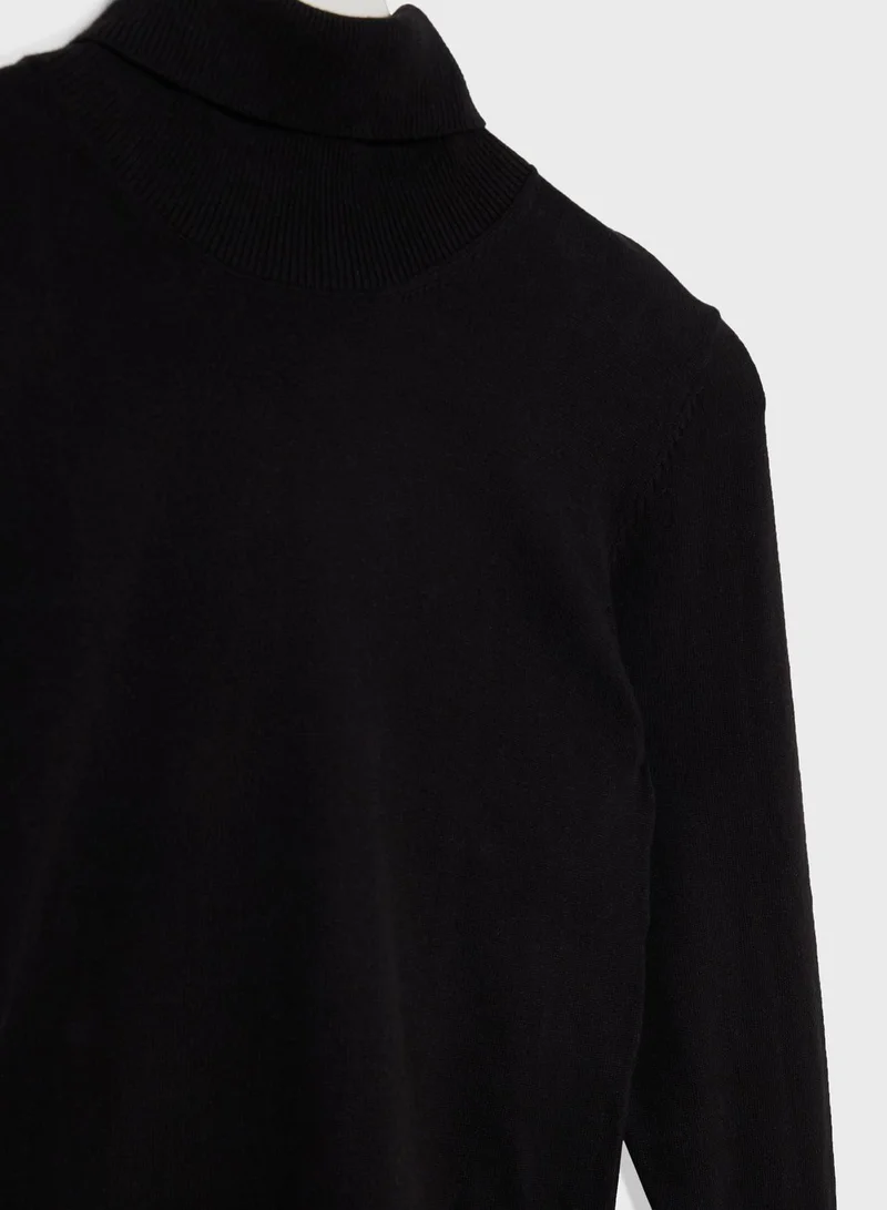 MANGO Kids Turtle Neck Sweater