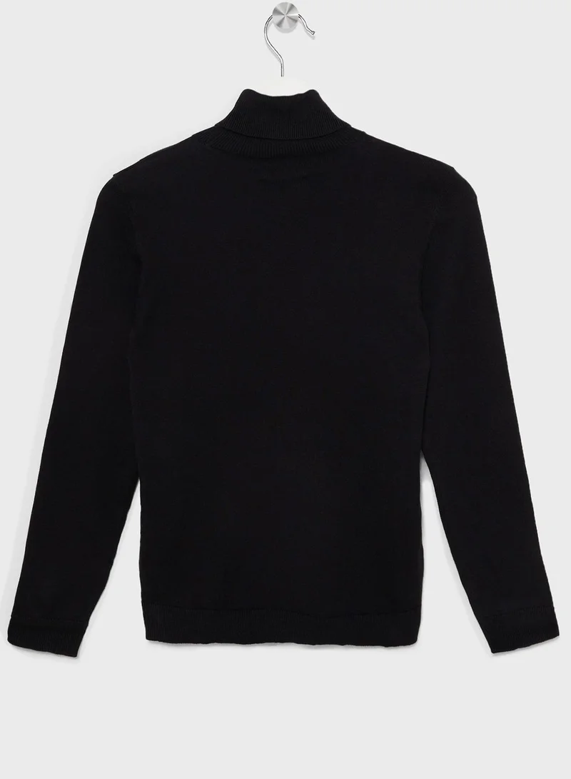 MANGO Kids Turtle Neck Sweater