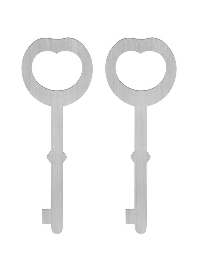 VIDABTE Cedar Box Key for Lane Mini Lock Souvenir & Jewelry Box - Mini Jewelry Box Spare Key [Silver - 2 Pack] - Image 1