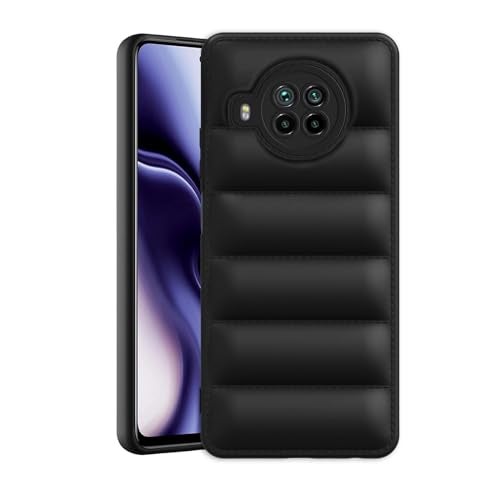 Plus Puffer Case Camera Protection Soft Back Cover for Mi 10i 5G - Black - Image 1
