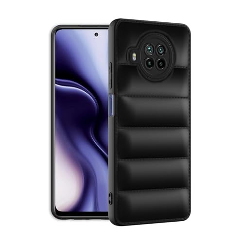 Plus Puffer Case Camera Protection Soft Back Cover for Mi 10i 5G - Black - Image 2