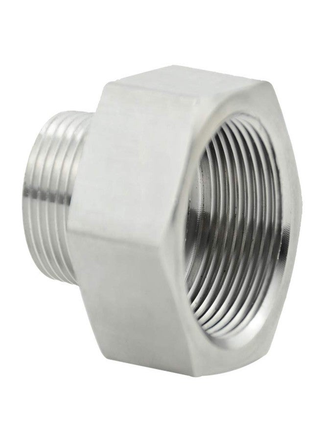 Beduan Stainless Steel Garden Hose Adapter, 3/4" GHT Female x 1/2" NPT Male Connector - Image 1