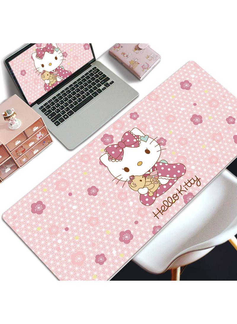 Y&D Hello Kitty Gift For Girls Gaming Mouse Pad Extended Large Mat Desk Pad Stitched Edges Mousepad Long Mouse Pad And Non-Slip Rubber Base Mice Pad 800X300X4mm  - Image 1