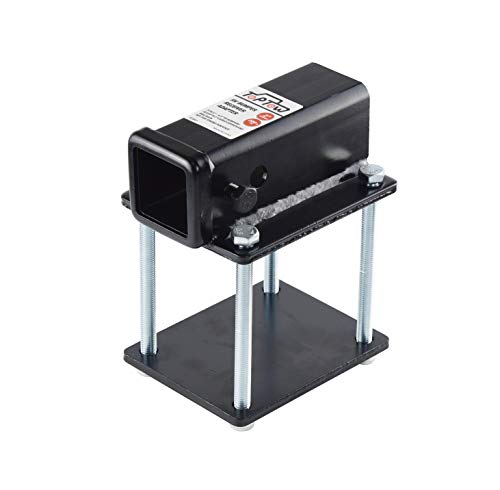 TOPTOW RV Bumper Hitch Receiver 63801 for 4 inch to 45 inch Beams 2 inch Receiver Opening Fits for Bike Racks Cargo Carriers Camperon