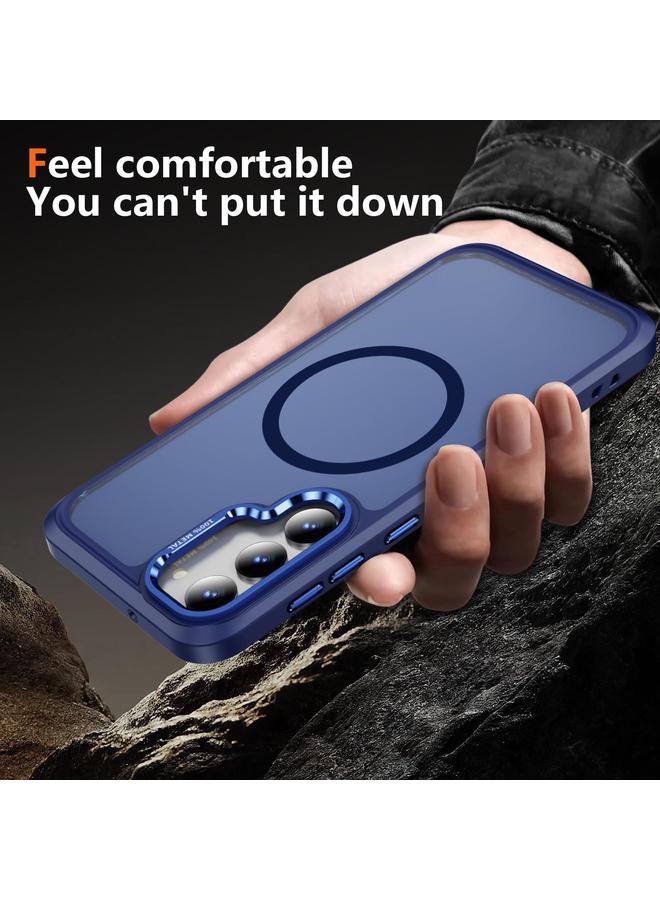 S-TOP Case For Samsung Galaxy S23+ 5G Hardware Lens Protection MagSafe Magnetic PC Hybrid TPU Phone Case - Image 3