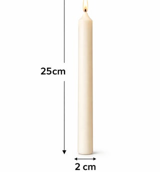Candles 10pcs– 25cm Long Burning Dinner Candles for Wedding, Decor & Home Decoration - view 2