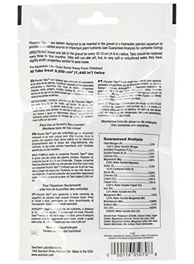 سي تشيم أقراص فلوريش للنمو - منشط للنباتات المائية - 40 قرصًا - Image 5