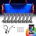 Niking Auto LED Truck Bed Lights Niking Auto 8 Pods RGB MultiColor Truck Bed Lighting Kits with Bluetooth Control Waterproof Side Marker Light for Trucks Cargo OffRoad Pickup Trailer RVs Boat - Image 2