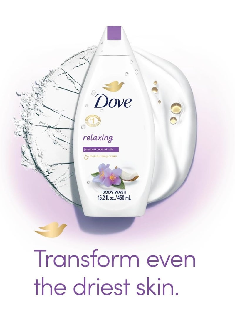 Dove 450Ml Body Wash Purely Pampering Coconut Milk & Jasmine Petals