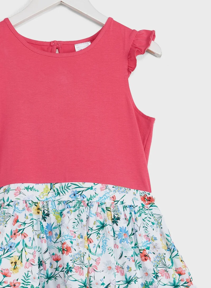 Justice Kids Floral Print Dress