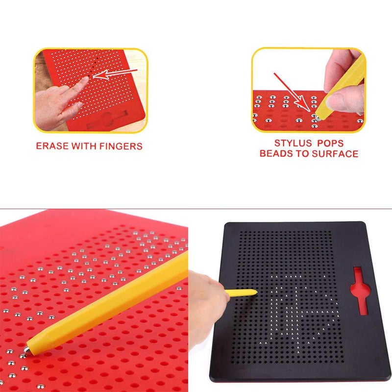 vGRASSP 12 Inch Large MagPad Play Magnetic Erasable Doodle Writing Educational and Learning Aid Pad Toy for Kids - Colour as per Stock (Drawing Board Big) - Image 2
