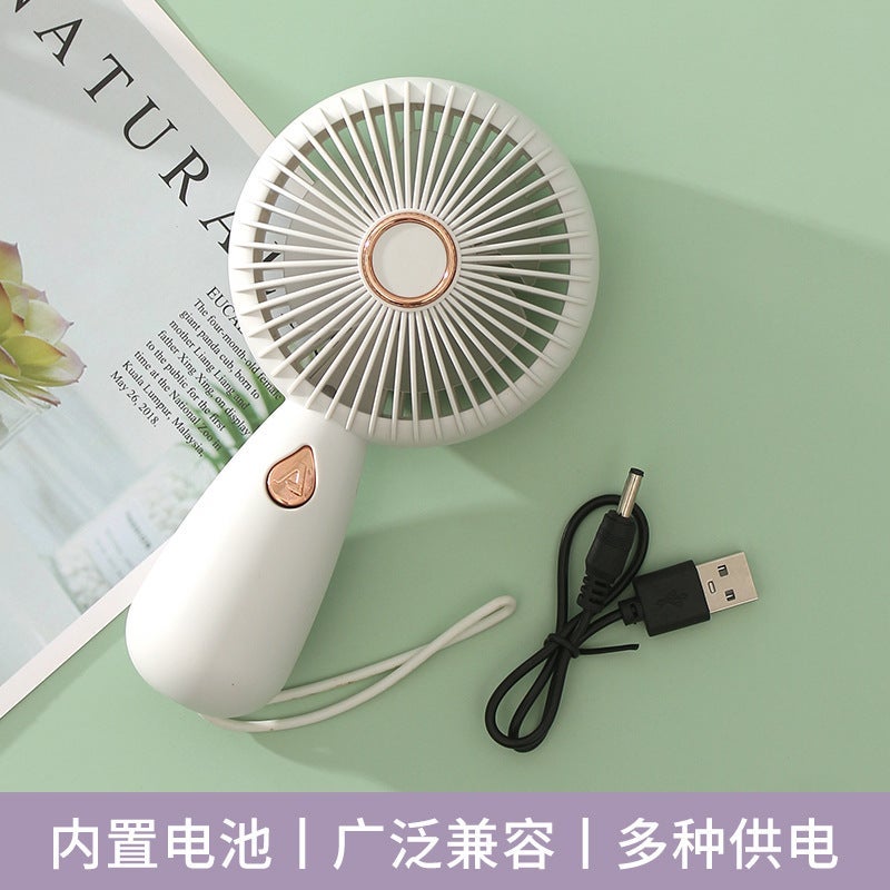 وو مروحة يدوية مدمجة مع إضاءة LED، قابلة للشحن عبر USB - Image 5