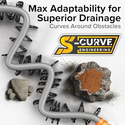 Camco دعم خرطوم الصرف RV من كامكو سايدويندر بطول 10 أقدام - تصميم مرن وقابل للتلسكوب لتجنب العقبات وحوامل عميقة لتأمين خرطوم الصرف RV - جاهز للاستخدام من العلبة ويطوى للتخزين في RV (43031) - Image 4