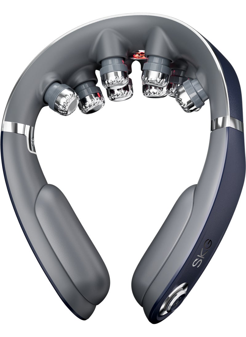 SKG Foldable Smart Neck Massager G7 Pro‑Fold Blue, TENS‑EMS Dual Pulse,5140mm² Heating Area,APP Control,Ergonomic Design,Ideal for Gifting & Personal Use,Portable for Office & Travel - Image 5