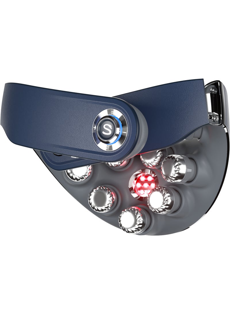 SKG Foldable Smart Neck Massager G7 Pro‑Fold Blue, TENS‑EMS Dual Pulse,5140mm² Heating Area,APP Control,Ergonomic Design,Ideal for Gifting & Personal Use,Portable for Office & Travel - Image 3