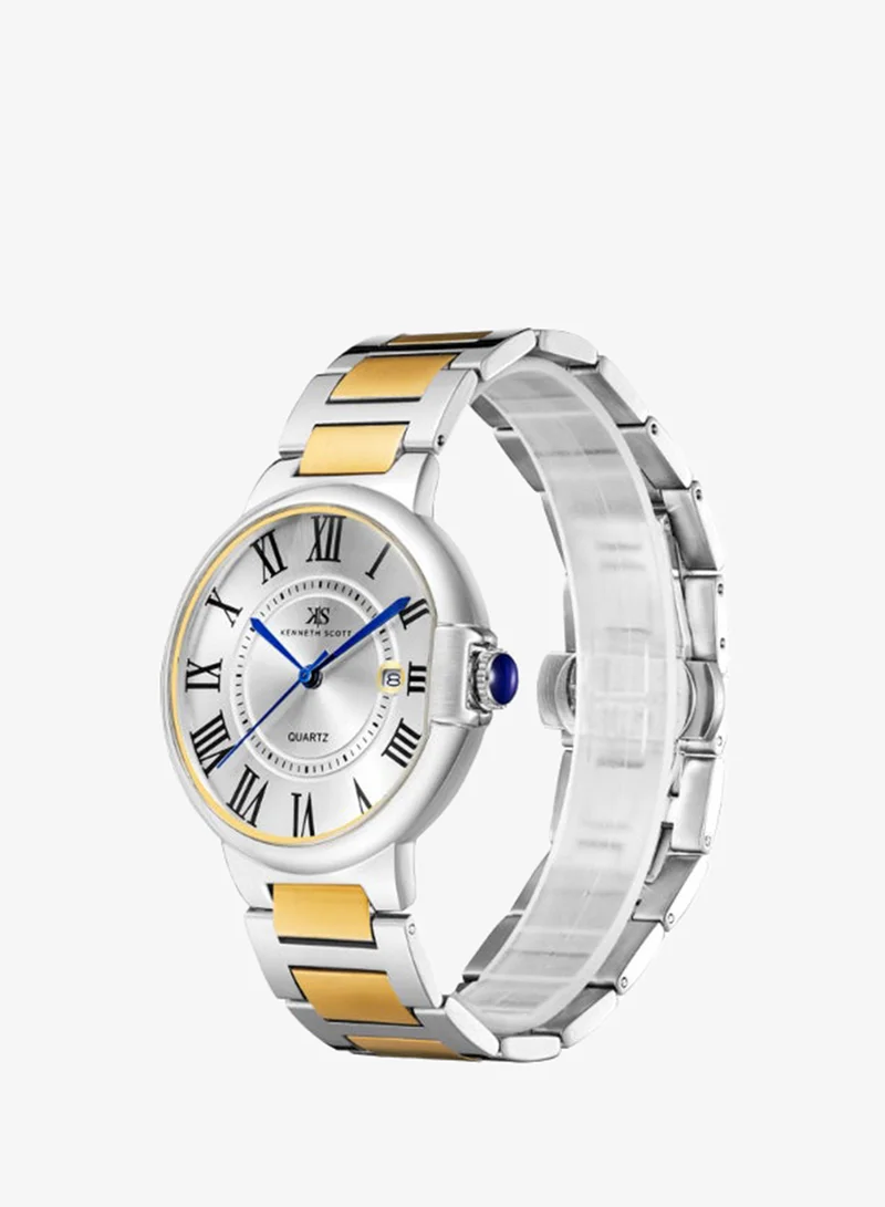 KENNETH SCOTT Men's Stainless Steel Analog Watch K23053-TBTW - 41 mm