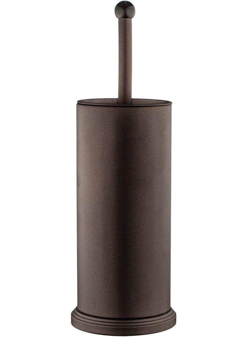 Home-it Toilet Bowl Brush and Holder - Bronze Bathroom Accessories Covered Toilet Brush Compact, Space Saving, Deep Cleaning for Tall Toilet Bowl, Great Scrubber Cleaner - Image 2