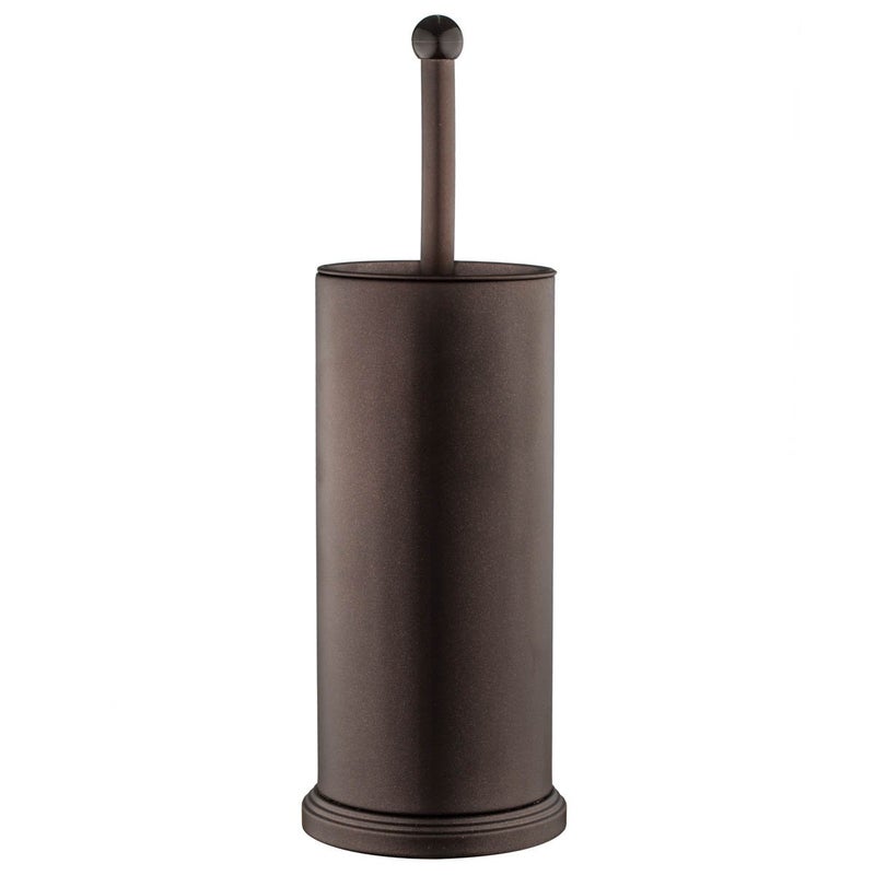 Home-it Toilet Bowl Brush and Holder - Bronze Bathroom Accessories Covered Toilet Brush Compact, Space Saving, Deep Cleaning for Tall Toilet Bowl, Great Scrubber Cleaner - Image 1