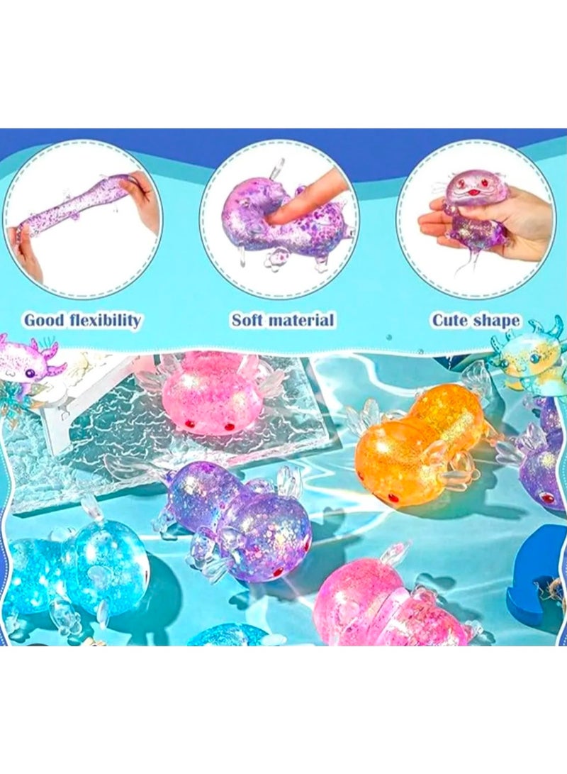 Squishy Squeezy Unicorn Glitter Doll - Fun Flexible Sensory Toy - Anti-Stress Squishy and Elastic Glittery Squishy for Kids and Adults - 1 Piece (Random Color) - Image 4