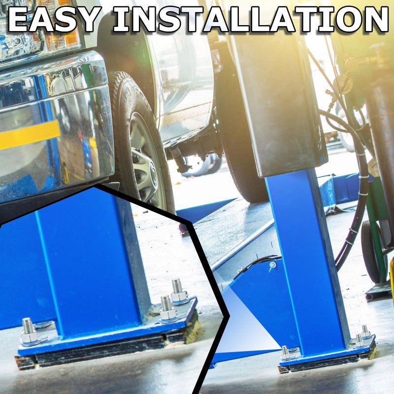 Datanly 46 Pcs Lift Install Kit Car Lift Installation Install Kit Including 3/4" x 5. 5" Wedge Anchor Bolts, and 1/4" 1/8" 1/16" Leveling Shim for 2 Post Lifts - Image 4