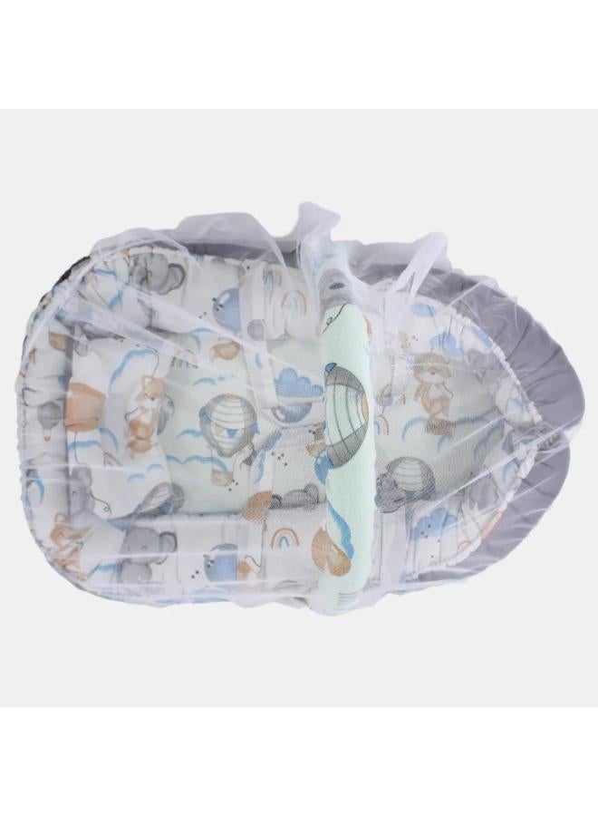 Kiddy Baby Carrier/Carrycot – Frog & Elephant Design - Image 2