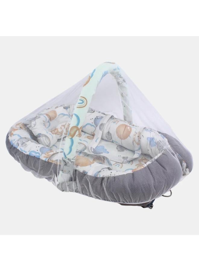 Kiddy Baby Carrier/Carrycot – Frog & Elephant Design - Image 1