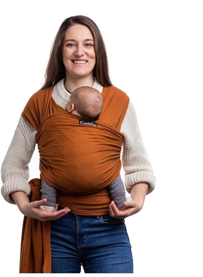 Cuddle Bug Cuddlebug Hands-Free Baby Carrier Wrap - Soft & Stretchy Baby Carrier Newborn to Toddler 7-35 lbs - One-Size-Fits-All Baby Holder Wrap - Hip-Healthy Wrap - Image 1