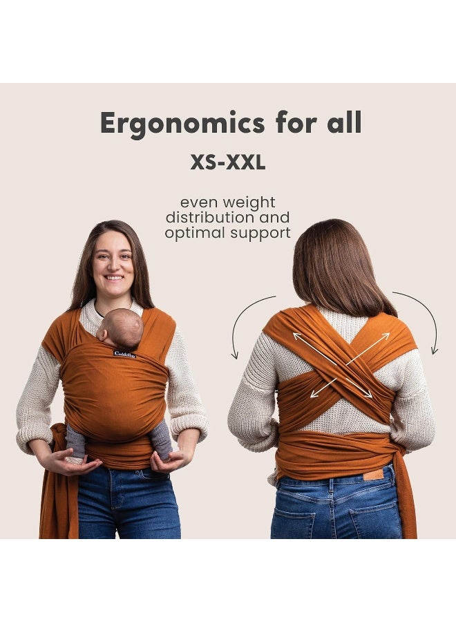 Cuddle Bug Cuddlebug Hands-Free Baby Carrier Wrap - Soft & Stretchy Baby Carrier Newborn to Toddler 7-35 lbs - One-Size-Fits-All Baby Holder Wrap - Hip-Healthy Wrap - Image 5