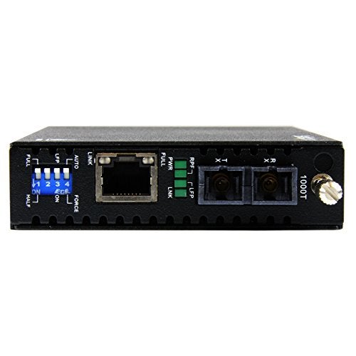 Startech.com StarTechcom Multimode MM SC Fiber Media Converter for 1Gbe Network 550m Range Gigabit Ethernet Remote Monitoring 850nm TAA ET91000SC2 - Image 3
