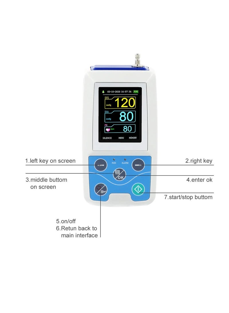 كونتيك جهاز مراقبة ضغط الدم المتنقل من CONTEC، برنامج USB 24 ساعة NIBP Holter ABPM50 - Image 2