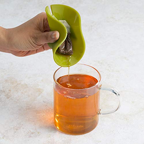 Primula Buddy Silicone Tea Bag Holder, Easy to Use and Mess-Free, Dishwasher Safe, 4.25-Inch, Green - Image 5