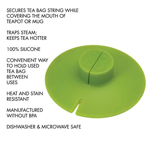 Primula Buddy Silicone Tea Bag Holder, Easy to Use and Mess-Free, Dishwasher Safe, 4.25-Inch, Green - Image 2