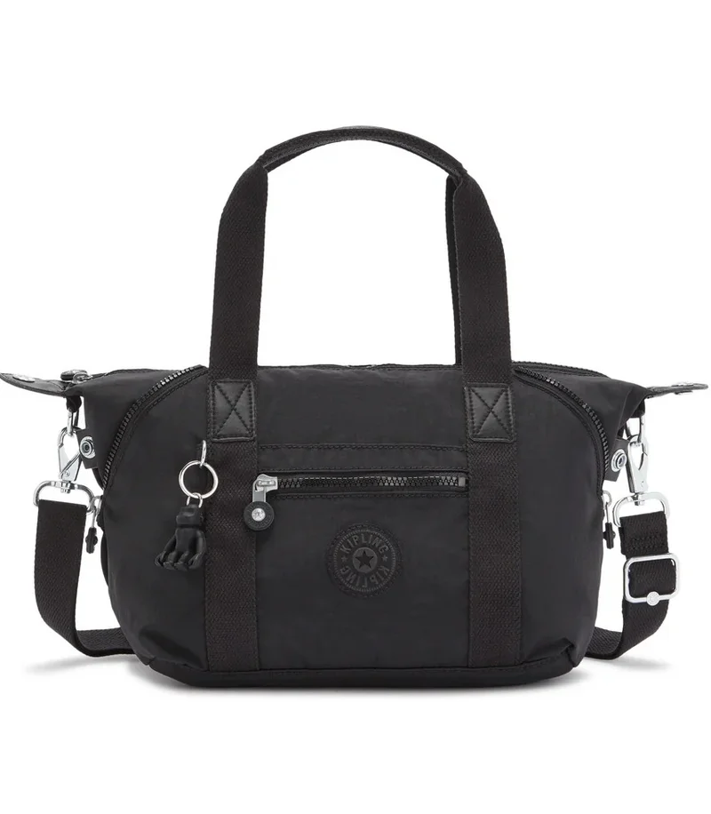 كيبلينغ حقيبة يد صغيرة نسائية سوداء (مع حزام كتف قابل للإزالة) - نوير آرت ميني