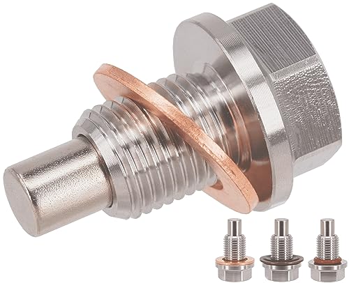 دسنا دو 1PC 12x20 قابض مغناطيسي من الفولاذ المقاوم للصدأ لصمام تصريف زيت المحرك يناسب طرازات بويك شيفروليه كرايسلر فورد دودج جي إم سي استبدال DP004 DP031 6032898B 6032898A
