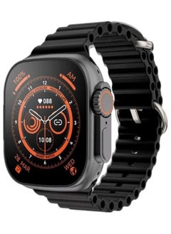 HK HK9 ULTRA 2 Smart Watch 2.12 inch Smartwatch Fitness Running Watch Bluetooth Temperature Monitoring Pedometer Call Reminder Compatible with Android iOS Women Men Long Standby Hands-Free Calls (Black) 