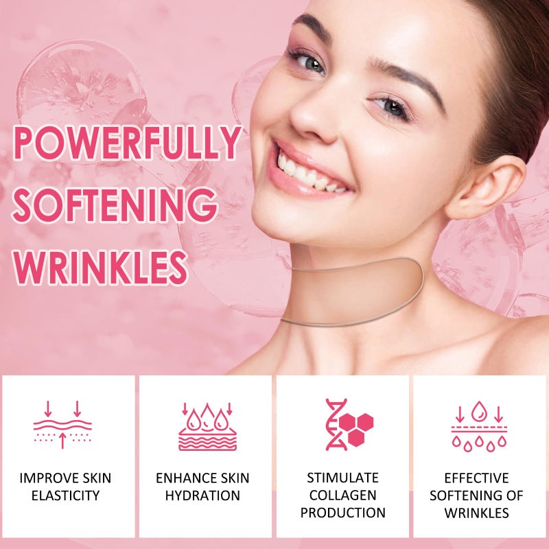 TEAWOO 4 PCS Silicone Neck Wrinkle Patches | Reusable Silicone Neck Patches for Wrinkles | Targeted Neck Wrinkle Pads | Neck Mask for Firming and Tightening | Revitalize and Firm Neck Wrinkles - Image 2