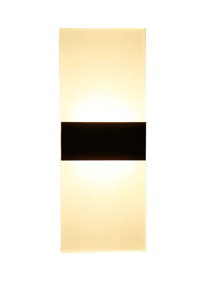 NIBEMINENT LED wall lamp decorative light warm 3000K 29*11 black box square 6W Warm white 30.5*4.5*11.5cm - Image 1