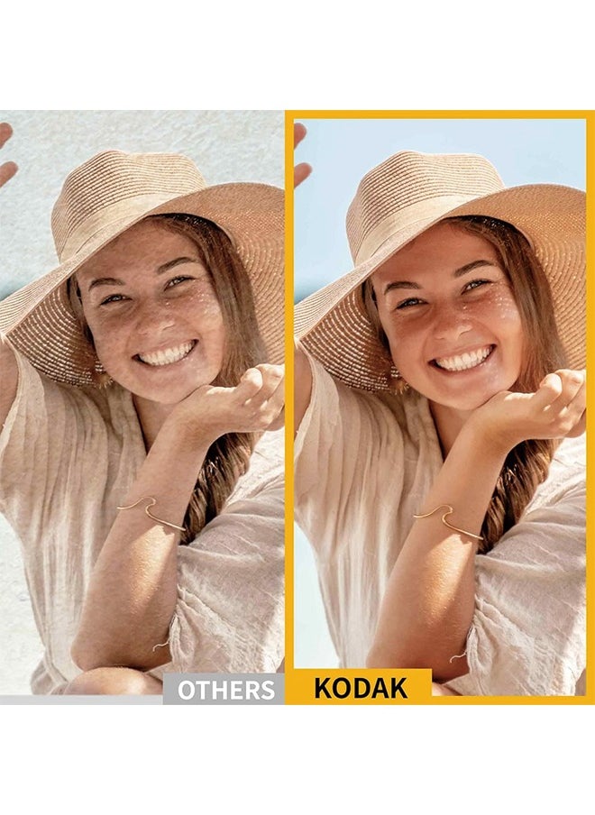 Kodak - KODAK Mini 2 Retro 4PASS Portable Photo Printer (2.1x3.4 inches) Initial 8 Sheets + 60 Sheets Bundle, White - Image 1