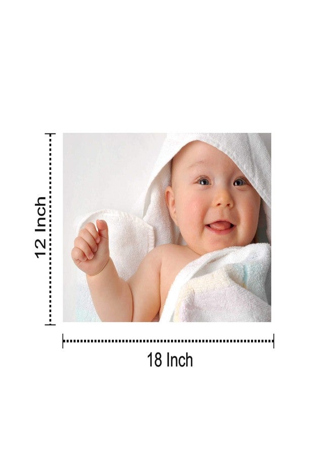 KARTMEN Wood Bamboo Smiling Baby Wall Poster (Multicolour, 12 X18 Inch) - Image 3