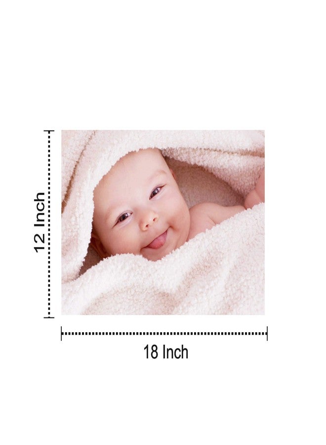 KARTMEN Wood Bamboo Smiling Baby Wall Poster (Multicolour, 12 X18 Inch) - Image 2